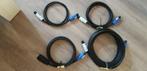 Set Neutrik Powercon kabels NIEUW TYPE, Ophalen of Verzenden, Nieuw, Overige typen