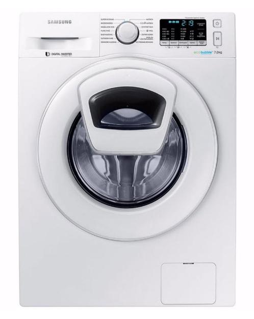 Samsung eco bubble AddWash  + gratis waterslot, Witgoed en Apparatuur, Wasmachines, Zo goed als nieuw, Voorlader, 6 tot 8 kg, 85 tot 90 cm