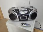 nieuwstaat jvc draagbare radio cd speler cassettedeck, Ophalen of Verzenden, Zo goed als nieuw, JVC, Met radio
