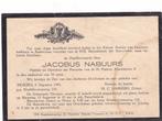 Pastoor JACOBUS NABUURS  1945, Rouwkaart, Verzenden
