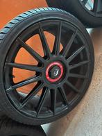 Zwarte Damnia Performance 19 inch velgen + banden, Banden en Velgen, Winterbanden, 235 mm, Ophalen