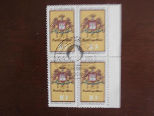 DUITSLAND 1977; DAG VAN DE POSTZEGEL in blok van 4, Postzegels en Munten, Postzegels | Europa | Duitsland, Gestempeld, BRD, Verzenden