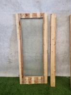 Enkele houten deur dubbel glas, linksdraaiend (183,5 x 76 cm, Ophalen, Gebruikt, Minder dan 80 cm, Minder dan 200 cm