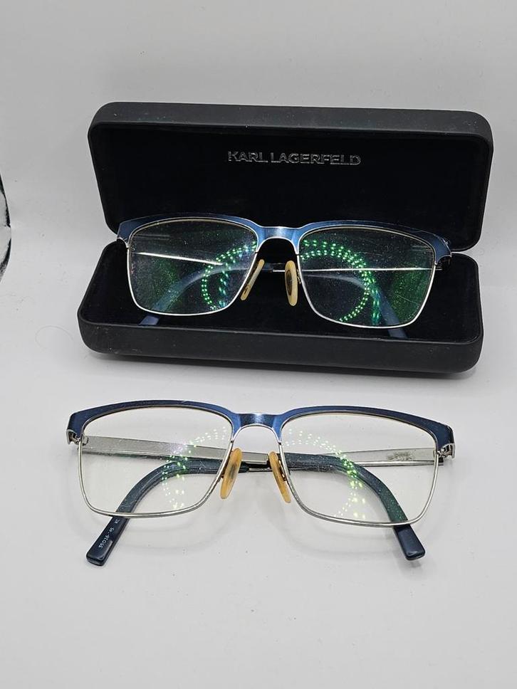 2 Vintage Karl Lagerfeld Brillen, Sieraden, Tassen en Uiterlijk, Zonnebrillen en Brillen | Heren, Gebruikt, Bril, Overige merken
