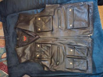Leren vest leren jas leren bodywarmer beschikbaar voor biedingen