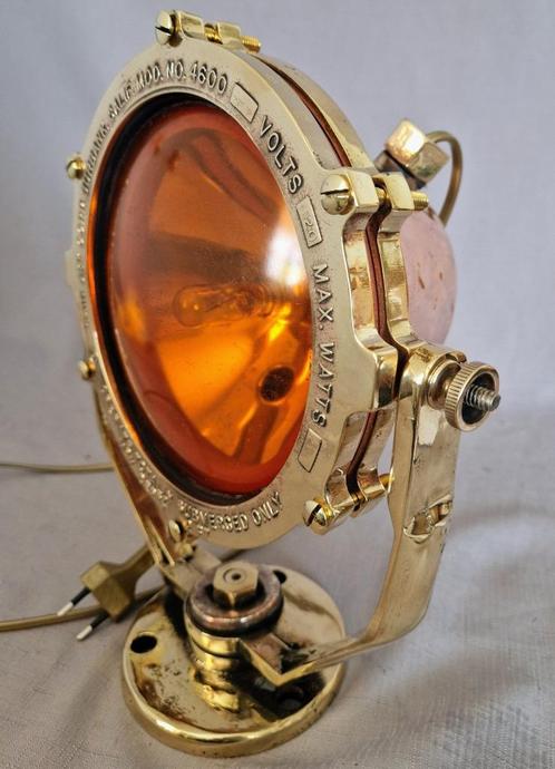 Rain Jet Corp. Burbank lamp - 4600 - Glas, Koper, Messing, Antiek en Kunst, Antiek | Lampen, Ophalen of Verzenden