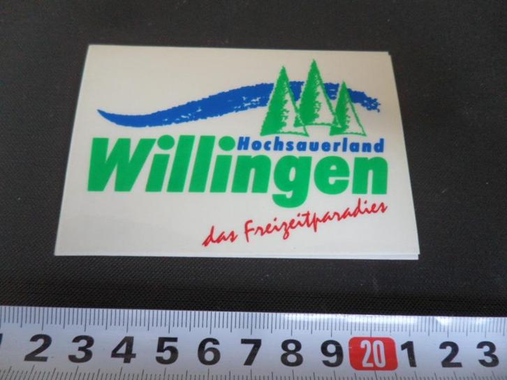 sticker Duitsland Hochsauerland Willingen  Freizeitparadies*, Verzamelen, Stickers, Zo goed als nieuw, Bedrijf of Vereniging, Ophalen