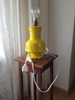 Vintage Franse lamp keramiek geel, Antiek en Kunst, Curiosa en Brocante, Ophalen of Verzenden