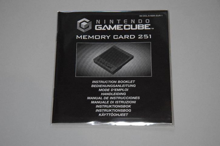 Nintendo Gamecube : Memory Card 251 (Allleen Handleiding), Spelcomputers en Games, Games | Nintendo GameCube, Zo goed als nieuw