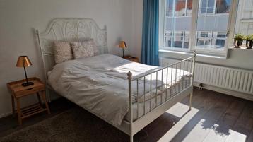 IKEA LEIRVIK Bed frame, 140x200cm, wit