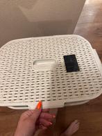 Hoge wasmand curver, Ophalen, Zo goed als nieuw, Wit, Overige typen