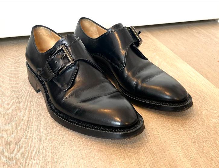 Zwarte Gespschoenen - Damiano Chappini - 40, Kleding | Heren, Schoenen, Gedragen, Gespschoenen, Zwart, Ophalen of Verzenden