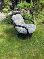 Vintage rotan manitou stoel, Ophalen, Gebruikt, Riet of Rotan, Zwart