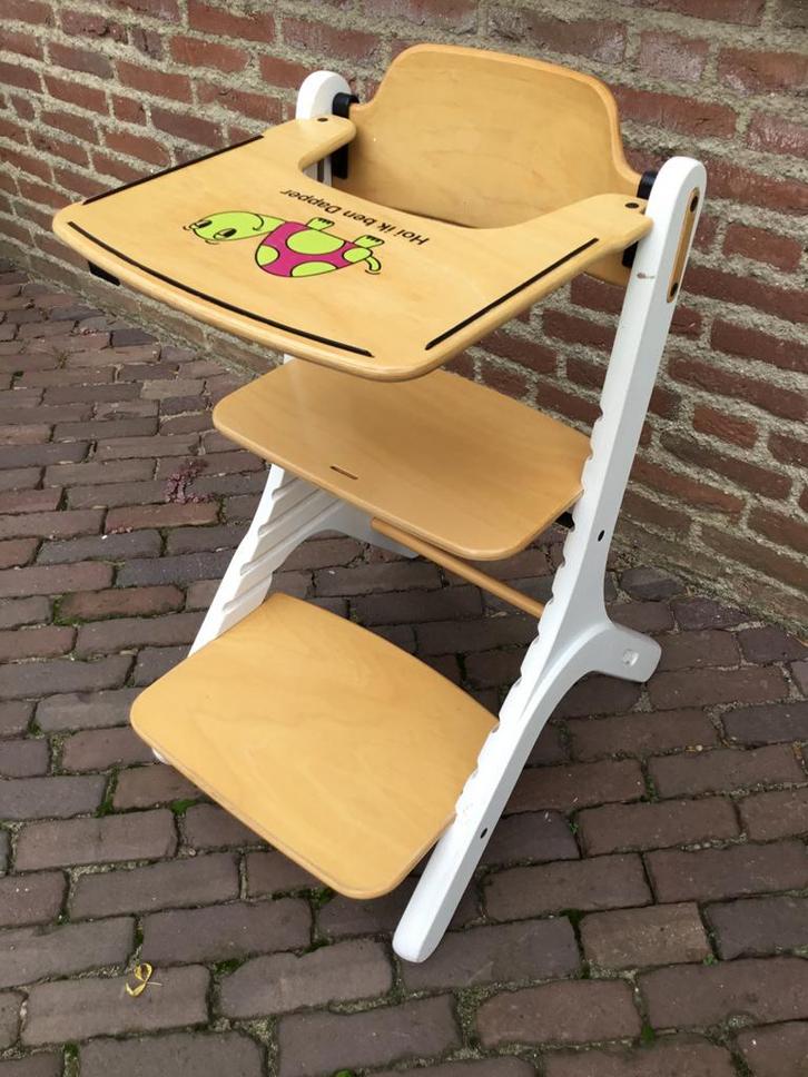 Meegroeistoel 'Ik ben Dapper' met eetblad, Kinderen en Baby's, Kinderstoelen, Gebruikt, Meegroeistoel, Afneembaar eetblad, Ophalen