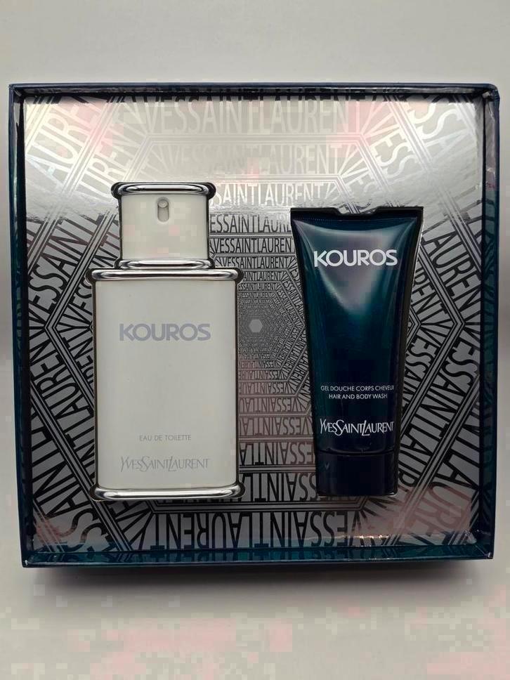 Vintage Yves Saint Laurent Kouros 100ML EDT giftset, Sieraden, Tassen en Uiterlijk, Uiterlijk | Parfum, Nieuw, Ophalen of Verzenden