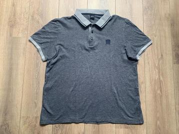 Boss polo korte mouw grijs XXL = 56 / 58 beschikbaar voor biedingen