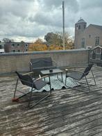 Tuinset - Bank, Stoelen & Tafel, Tuin en Terras, Tuinsets en Loungesets, Ophalen, 4 zitplaatsen, Gebruikt, Aluminium