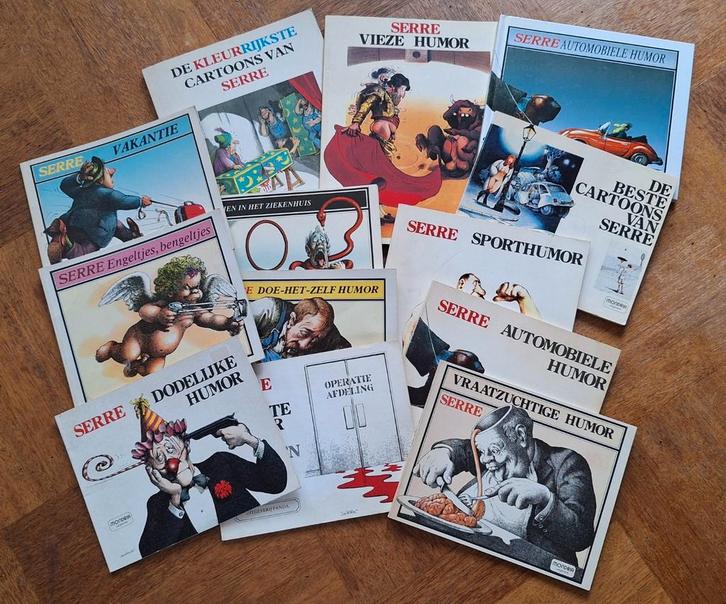 Serre Cartoons Collectie - Diverse Humor Boeken, Boeken, Humor, Gelezen, Cartoons, Ophalen of Verzenden