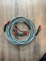 Black cable Rhein 2x4m luidspreker kabel incl bruggetjes