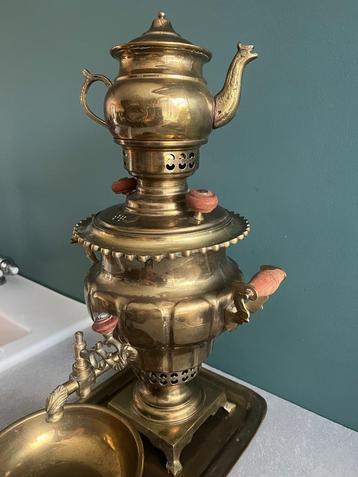 Antiek Houdkool Waterkokker Vintage beschikbaar voor biedingen