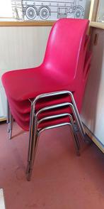 Vier rode stoelen, Ophalen, Gebruikt, Rood, Vier