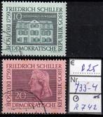 DDR Schiller Michel 733-4 Nr.R742g, Postzegels en Munten, Postzegels | Europa | Duitsland, Verzenden, DDR, Gestempeld