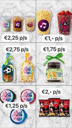 Traktaties in thema, Hobby en Vrije tijd, Feestartikelen, Ophalen of Verzenden, Zo goed als nieuw, Verjaardag