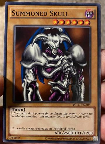 Yu-Gi-Oh! Summoned Skull YGLD Print ! beschikbaar voor biedingen