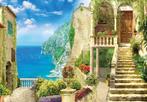 Mediterraans straatje fotobehang, Mediterrane behang, Verzenden, Vakantie, zon