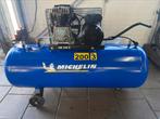 Michelin Compressor 200 Liter 3 PK 230 Volt, Ophalen, Gebruikt, 200 tot 400 liter/min, 6 tot 10 bar