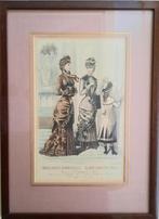 2 Franse mode schilderijen 1880, Ophalen of Verzenden