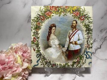 IHR knutsel servet Keizerin Sissi / Franz decoupage HM477  beschikbaar voor biedingen