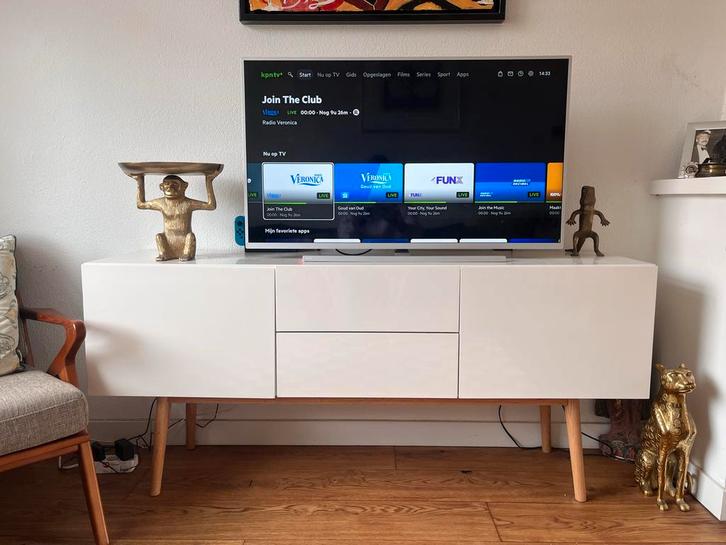 Zuiver High on Wood Dressoir/TV Meubel, Huis en Inrichting, Kasten | Televisiemeubels, Gebruikt, Minder dan 100 cm, 150 tot 200 cm