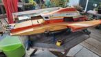 Speedboot 120x50 cm Met 23 cc benzine motor, Hobby en Vrije tijd, Modelbouw | Boten en Schepen, Ophalen, Gebruikt, Overige merken