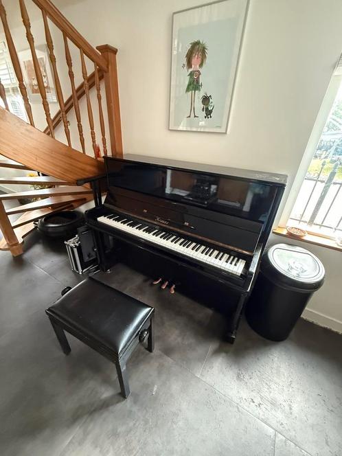Mooie zwarte hoogglans Krause Piano uit 1974/1975, Muziek en Instrumenten, Piano's, Gebruikt, Piano, Zwart, Hoogglans, Ophalen
