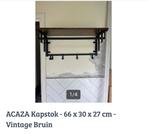 ACZA Kapstok - 66 x 30 x 27 cm - Vintage bruin, Wandkapstok, Ophalen of Verzenden, Zo goed als nieuw, Minder dan 100 cm