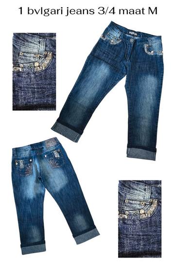 1 BVLGARI JEANS 3/4 MODEL
MAAT M *Strassteentjes palletjes* beschikbaar voor biedingen