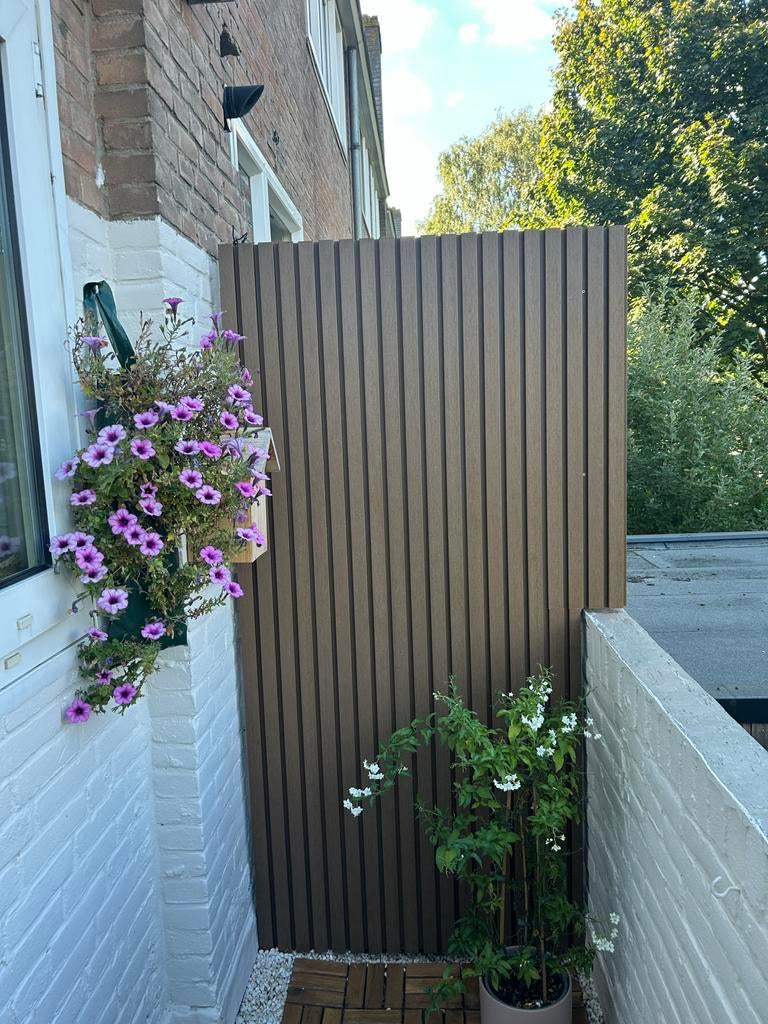 Composiet panelen houtlook 5x (101x20cm), Ophalen of Verzenden, Nieuw, Kunststof, Overige typen