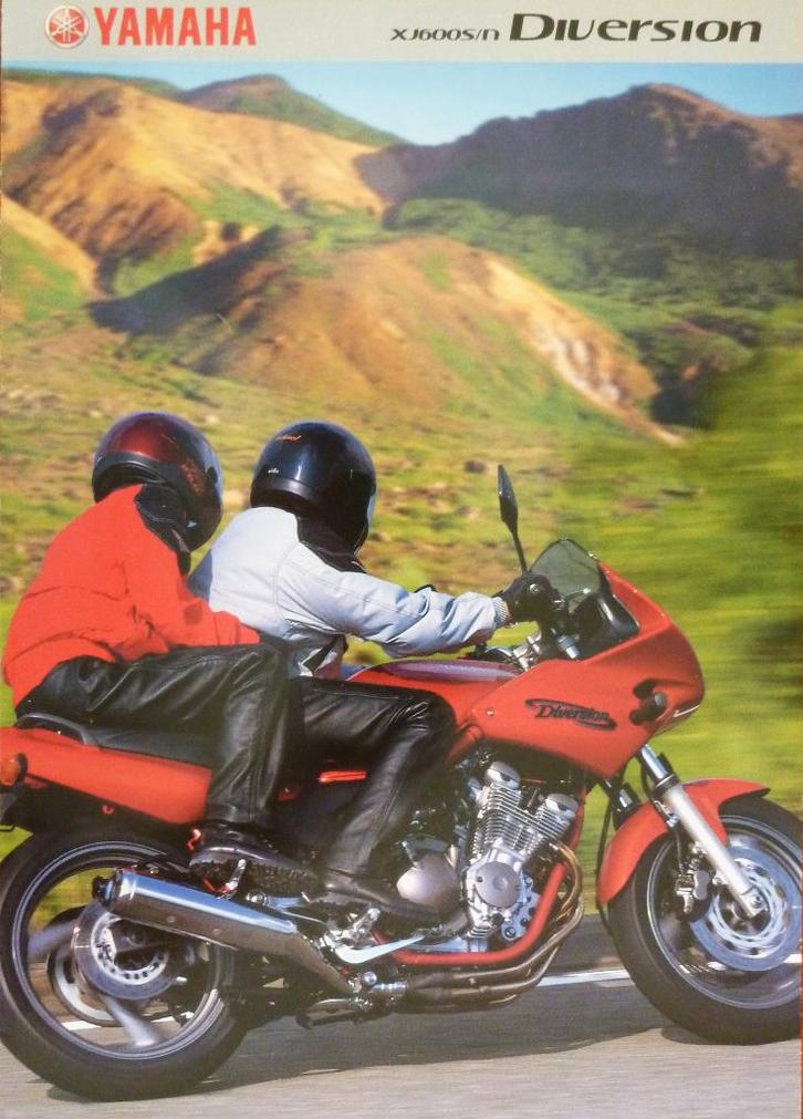 Folder YAMAHA XJ 600 S/ XJ 600 N Diversion 2001, Motoren, Handleidingen en Instructieboekjes, Yamaha, Ophalen of Verzenden