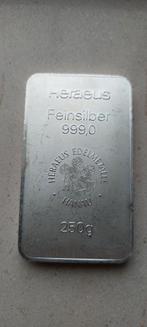 Heraeus 250 gram zilver, Postzegels en Munten, Edelmetalen en Baren, Ophalen of Verzenden, Zilver