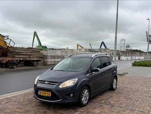 Ford Grand C-Max 1.0 92KW Ecoboost 2013 Grijs - Vol optie -, Auto's, Ford, Bedrijf, Grand C-Max, Adaptieve lichten, Airbags, Airconditioning