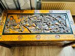 Houten Kist met Snijwerk - Hoofddorp ophalen 2 augustus, Huis en Inrichting, Woonaccessoires | Kisten, Ophalen, 100 tot 150 cm