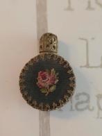 Vintage Petit Point filigraan parfumfles jaren 1950 glas, Ophalen of Verzenden, Zo goed als nieuw