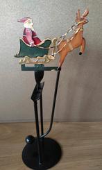 NIEUW METALEN BALANS SLEE MET KERSTMAN EN RUDOLF, Diversen, Verzenden, Nieuw