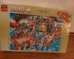 King puzzel Funny comic 1000 stukjes Steam train pirates, Ophalen of Verzenden, 500 t/m 1500 stukjes, Legpuzzel, Zo goed als nieuw