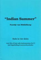 Noortje van Middelkoop - "Indian Summer", Muziek en Instrumenten, Bladmuziek, Gebruikt, Ophalen of Verzenden, Klassiek