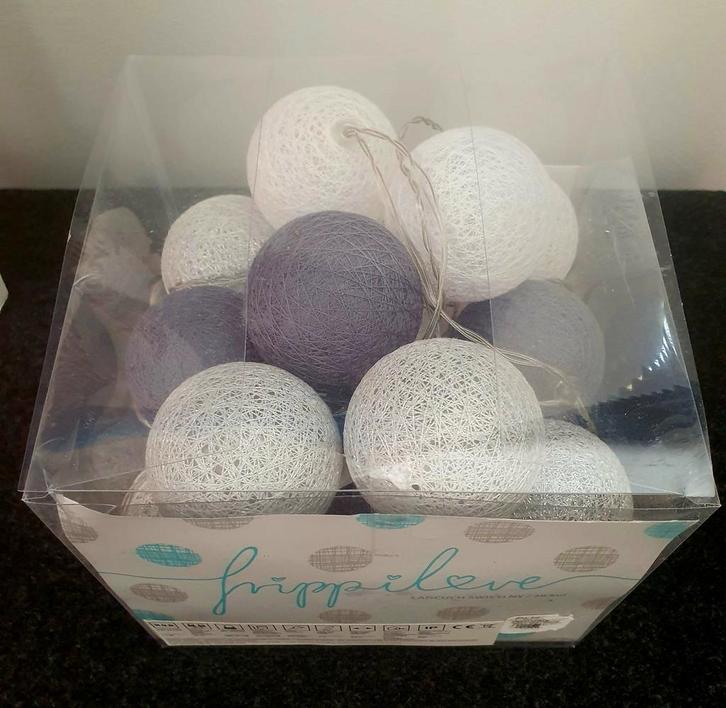 Lampjes bollen lichtsnoer verlichting Kerst 20 lampjes, Huis en Inrichting, Lampen | Hanglampen, Nieuw, Minder dan 50 cm, Ophalen of Verzenden