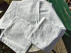 Vintage NIEUW broderie beddengoed 1x laken 2x sloop (BG33), Huis en Inrichting, Slaapkamer | Beddengoed, Wit, Overige typen, Ophalen of Verzenden
