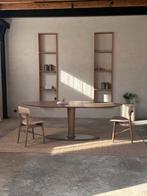 Design eetkamerset tulip tafel en 6x stoel - Eiken hout, Huis en Inrichting, Tafels | Eettafels, Ophalen of Verzenden, Rechthoekig