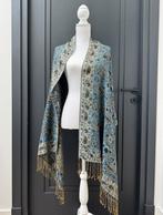 ZGAN! Blauwe Paisley geweven XL sjaal, Kleding | Dames, Ophalen of Verzenden, Zo goed als nieuw, Maat 46/48 (XL) of groter, Sjaal